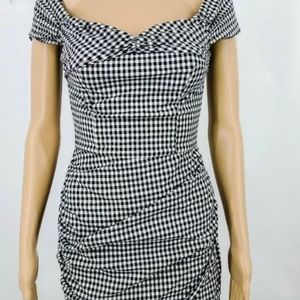 Zara gingham dress small